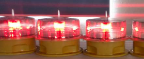 AL-LS-L Red LED Low-Intensity Solar Obstuction Light