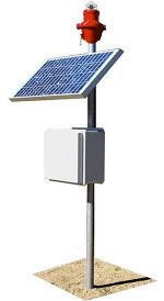 Single Stalk Solar Obstruction Light